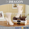 Home white ceramic high-heeled shoes modern vase